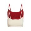 2-PACK BRALETTE I BOMULLSRÖJ MED SKÅL 2-PACK BRALETTE I BOMULLSRÖJ MED SKÅL