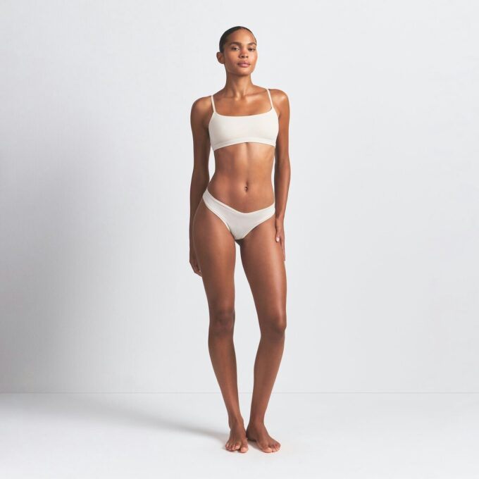 2-PACK BRALETTE I BOMULLSRÖJ MED SKÅL 2-PACK BRALETTE I BOMULLSRÖJ MED SKÅL