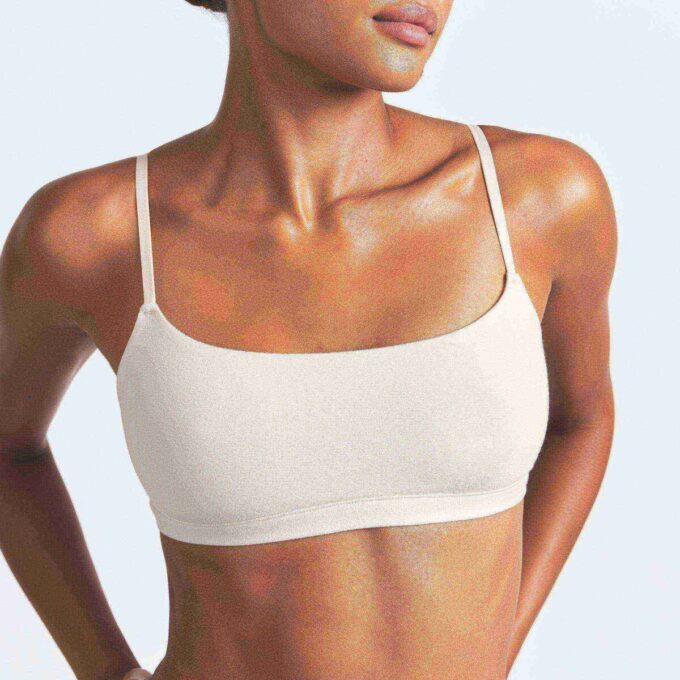 2-PACK BRALETTE I BOMULLSRÖJ MED SKÅL 2-PACK BRALETTE I BOMULLSRÖJ MED SKÅL