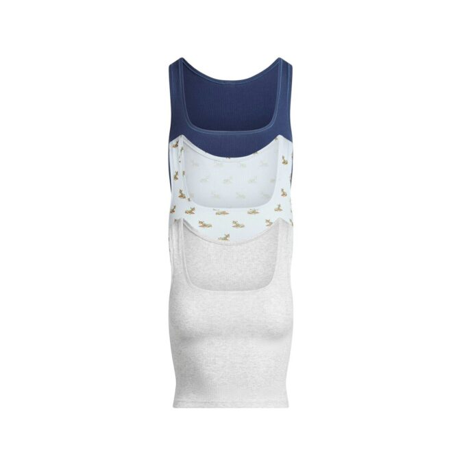 3-PACK RIBBADE BOMULLSTROJOR 3-PACK RIBBADE BOMULLSTROJOR