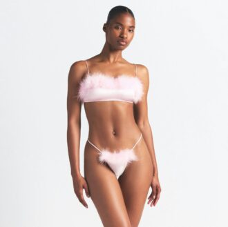 BANDEAU MED SILKEFJÄDERBAND