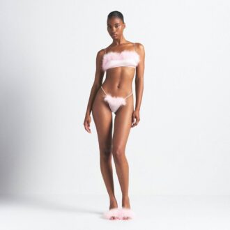 BANDEAU MED SILKEFJÄDERBAND