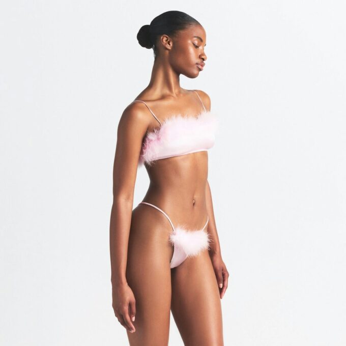 BANDEAU MED SILKEFJÄDERBAND