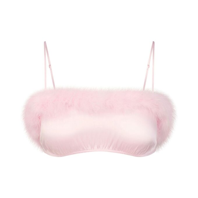 BANDEAU MED SILKEFJÄDERBAND