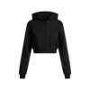 BOMULLSFLEECE-HOODIE MED DRAGKEDJA