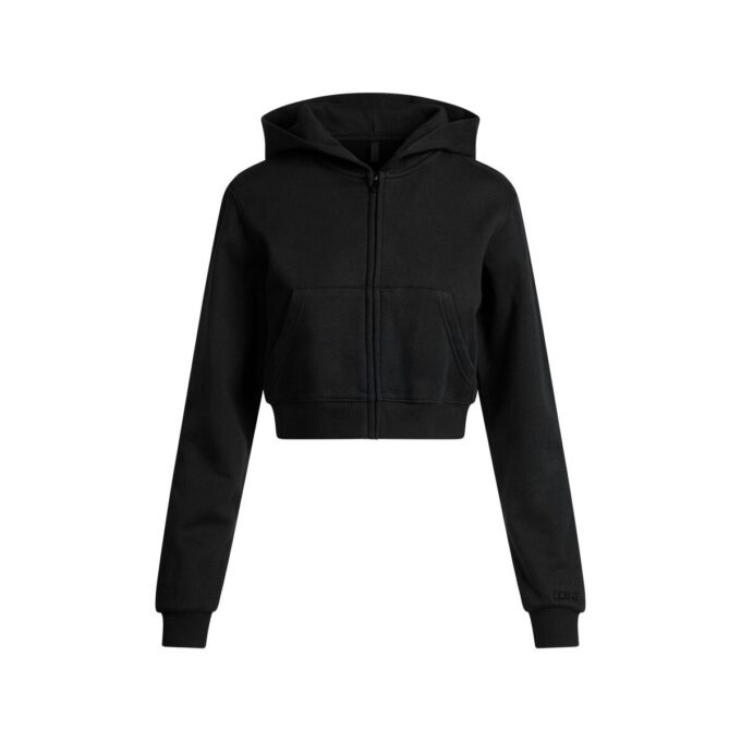 BOMULLSFLEECE-HOODIE MED DRAGKEDJA