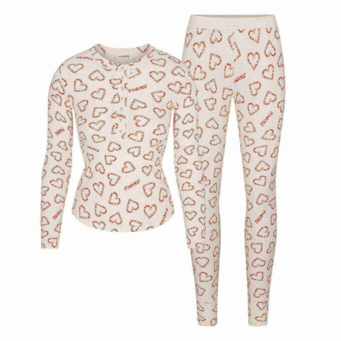 BOMULLSMÖRJAD HENLEY OCH LEGGINGSET