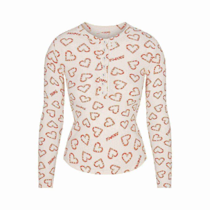 BOMULLSMÖRJAD HENLEY OCH LEGGINGSET