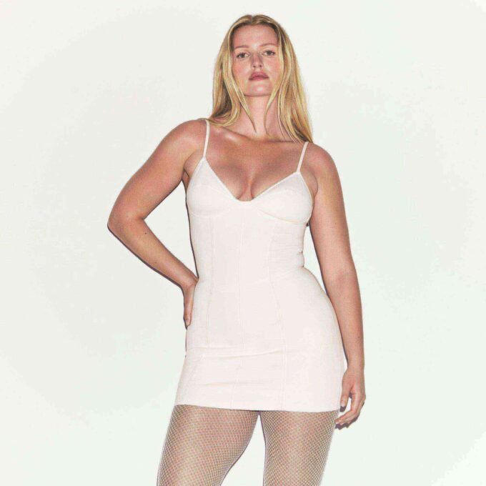 BOMULLSSHAPEWEAR-KLIPPNING MINIKLÄNNING