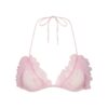 BRODERAD TYLLKNYTNINGS-BRALETTE OCH THONG-SET