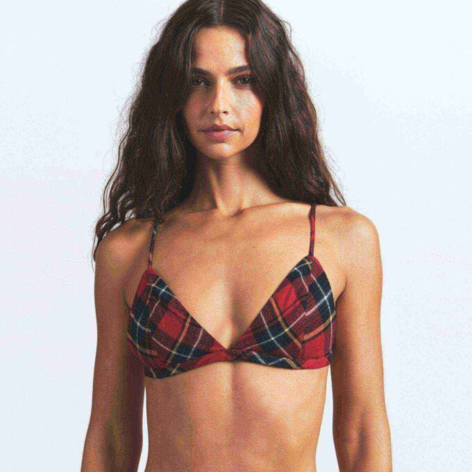 FLANELL SLEEP TRIANGLE BRALETTE FLANELL SLEEP TRIANGLE BRALETTE