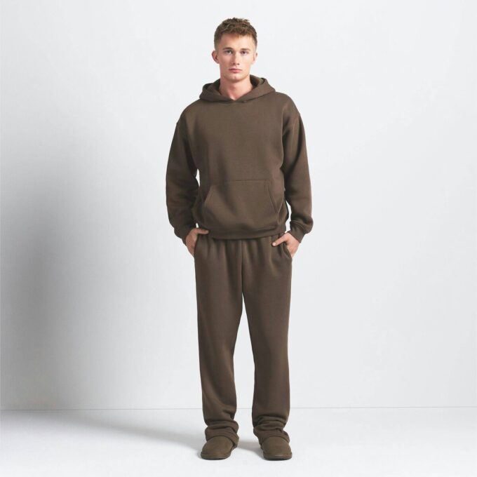 FLEECE LOUNGE HERR AVSLAPPEN HOODIE