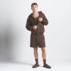 FLEECE LOUNGE HERR AVSLAPPEN HOODIE MED DRAGKEDJA