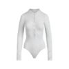 Henley-body i bomullsjersey med djup urringning Henley-body i bomullsjersey med djup urringning