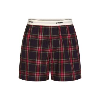 HERR BOXERSKÅL I BOMULL POPLIN MED LOGOTYP