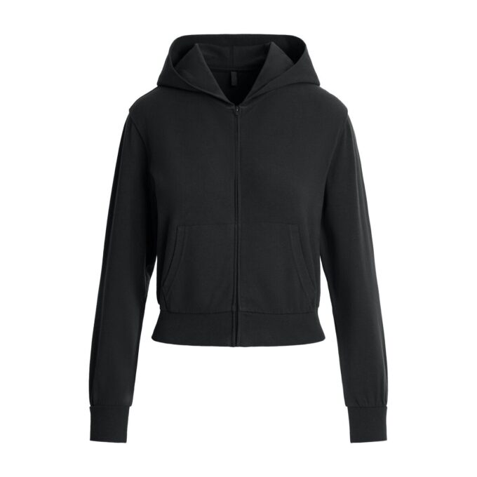 HOODIE MED DRAGKEDJA I BOMULL, JERSEY