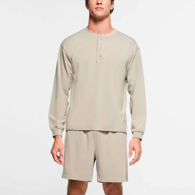 JERSEY LOUNGE HERR RELAXED HENLEY JERSEY LOUNGE HERR RELAXED HENLEY
