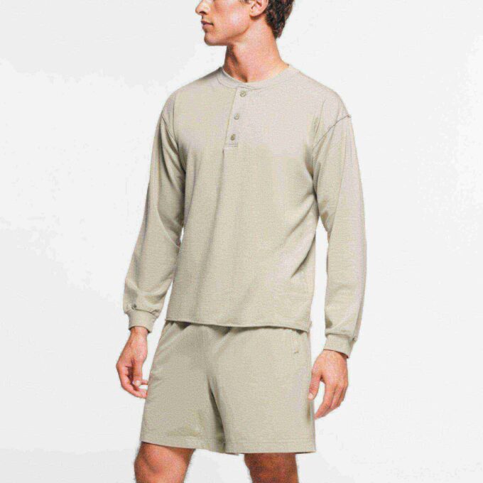 JERSEY LOUNGE HERR RELAXED HENLEY JERSEY LOUNGE HERR RELAXED HENLEY