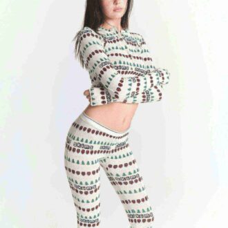 KAKTUSPLANTA FLEA MARKET X SKIMS BOMULLSRIBBADE HENLEY- OCH LEGGINGSET