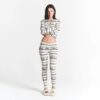 KAKTUSPLANTA FLEA MARKET X SKIMS BOMULLSRIBBADE HENLEY- OCH LEGGINGSET