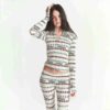 KAKTUSPLANTA FLEA MARKET X SKIMS BOMULLSRIBBADE HENLEY- OCH LEGGINGSET