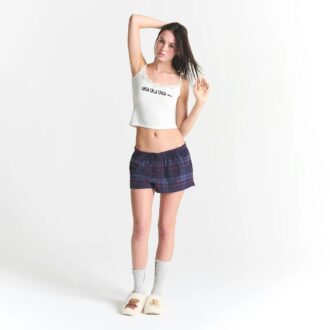 KAKTUSPLANTA FLEA MARKET X SKIMS SKIMS SLEEP LACE LINNE OCH FLANELLSHORT SET