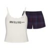 KAKTUSPLANTA FLEA MARKET X SKIMS SKIMS SLEEP LACE LINNE OCH FLANELLSHORT SET