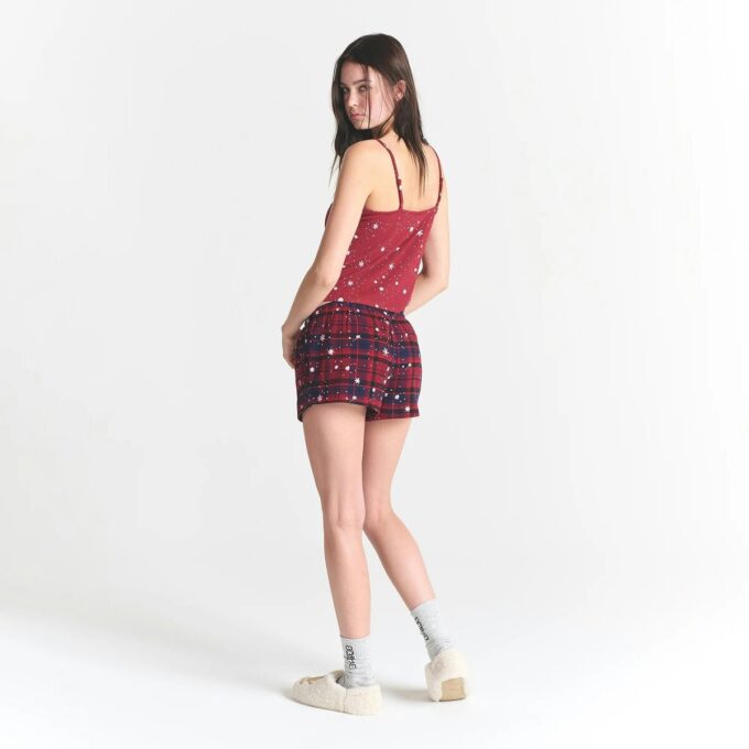 KAKTUSPLANTA FLEA MARKET X SKIMS SKIMS SLEEP LACE LINNE OCH FLANELLSHORT SET