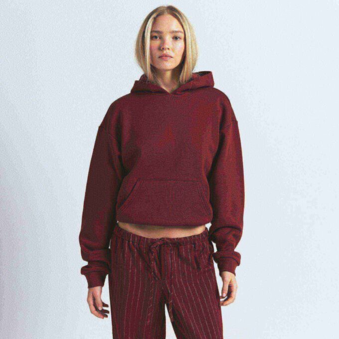 KLASSISK HOODIE I BOMULLSFLEEC KLASSISK HOODIE I BOMULLSFLEEC