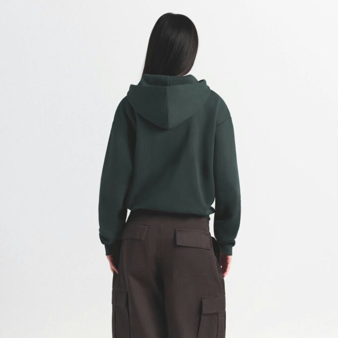 KLASSISK HOODIE I BOMULLSFLEECKE MED DRAGKEDJA KLASSISK HOODIE I BOMULLSFLEECKE MED DRAGKEDJA