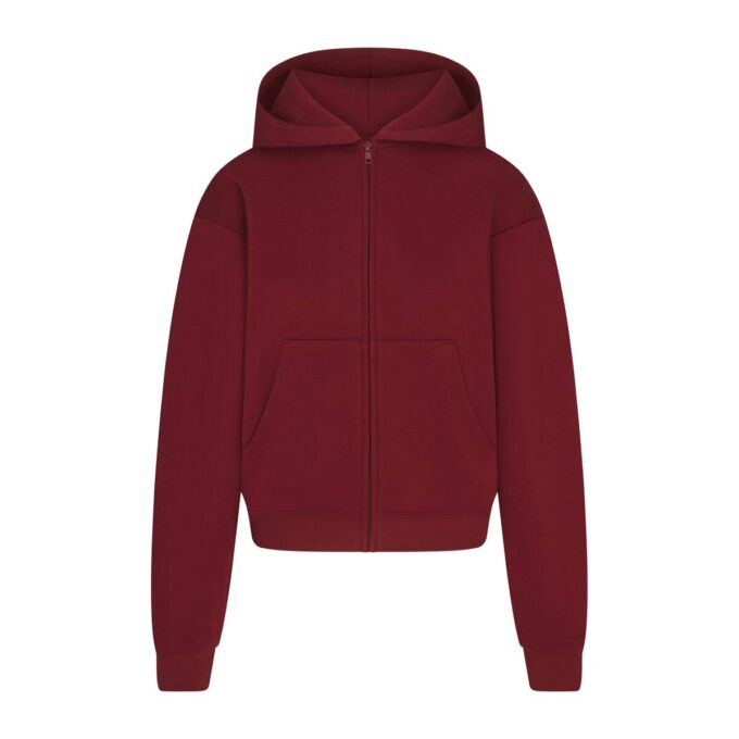 KLASSISK HOODIE I BOMULLSFLEECKE MED DRAGKEDJA KLASSISK HOODIE I BOMULLSFLEECKE MED DRAGKEDJA
