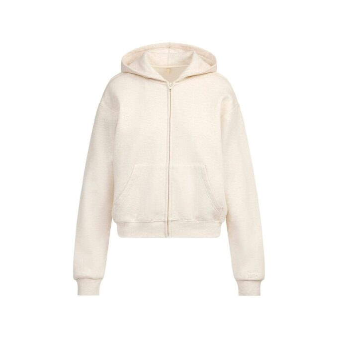KLASSISK HOODIE I BOMULLSFLEECKE MED DRAGKEDJA KLASSISK HOODIE I BOMULLSFLEECKE MED DRAGKEDJA