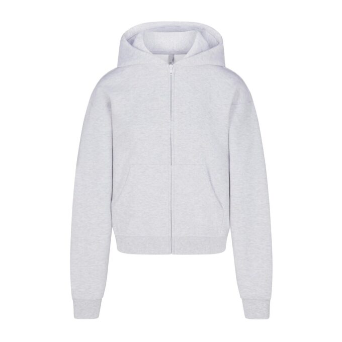KLASSISK HOODIE I BOMULLSFLEECKE MED DRAGKEDJA KLASSISK HOODIE I BOMULLSFLEECKE MED DRAGKEDJA