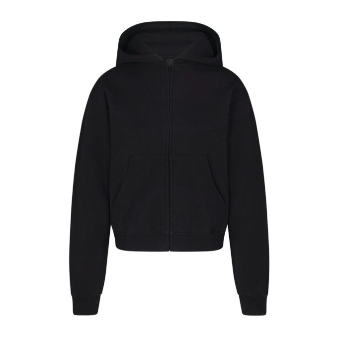 KLASSISK HOODIE I BOMULLSFLEECKE MED DRAGKEDJA KLASSISK HOODIE I BOMULLSFLEECKE MED DRAGKEDJA