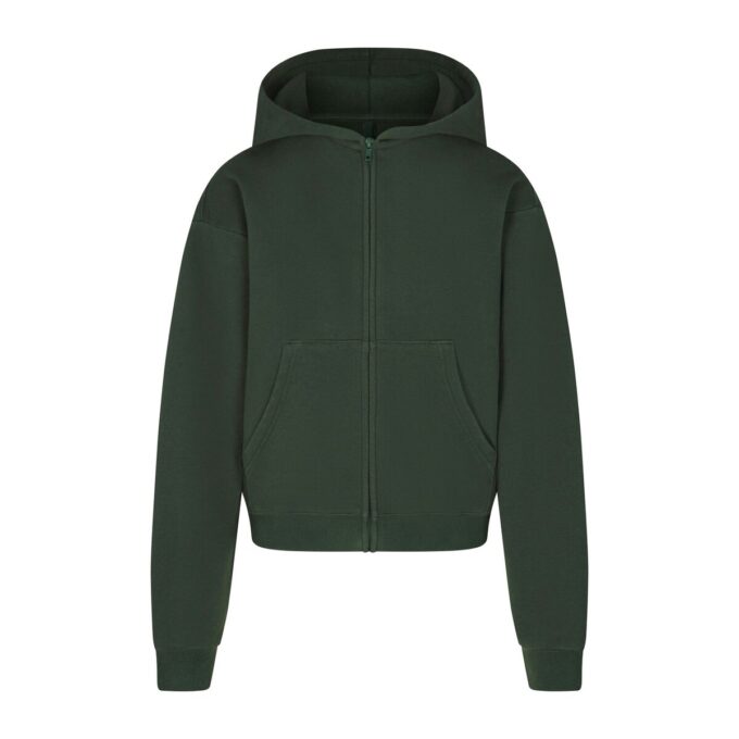 KLASSISK HOODIE I BOMULLSFLEECKE MED DRAGKEDJA KLASSISK HOODIE I BOMULLSFLEECKE MED DRAGKEDJA