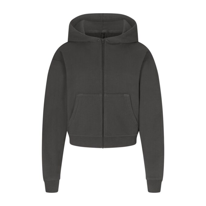 KLASSISK HOODIE MED DRAGKEDJA I FRENCH TERRY