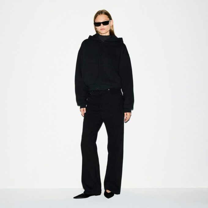 KRAFTIGT FLEECE BOXY HOODIE MED DRAGKEDJA KRAFTIGT FLEECE BOXY HOODIE MED DRAGKEDJA