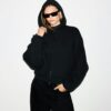 KRAFTIGT FLEECE BOXY HOODIE MED DRAGKEDJA KRAFTIGT FLEECE BOXY HOODIE MED DRAGKEDJA