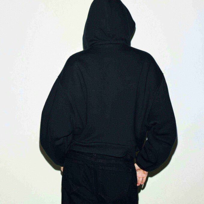 KRAFTIGT FLEECE BOXY HOODIE MED DRAGKEDJA KRAFTIGT FLEECE BOXY HOODIE MED DRAGKEDJA