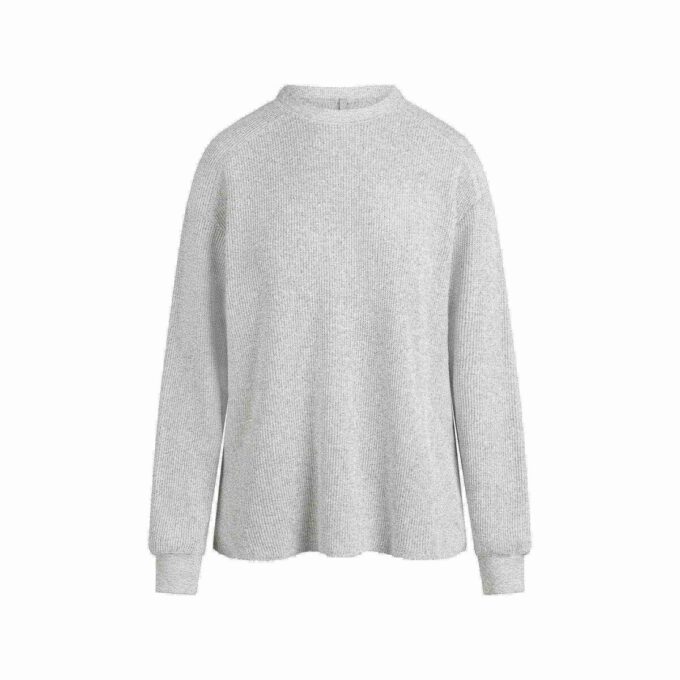 KRAFTIGT VÅFFELT ÖVERSIZED CREWNECK KRAFTIGT VÅFFELT ÖVERSIZED CREWNECK