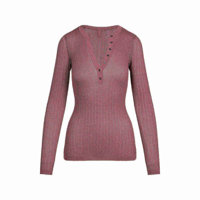 LÅNGÄRMAD HENLEY-TRÖJA MED SKINKBAND LÅNGÄRMAD HENLEY-TRÖJA MED SKINKBAND