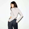 LÅNGÄRMAD HENLEY-TRÖJA MED SKINN LÅNGÄRMAD HENLEY-TRÖJA MED SKINN