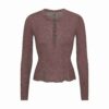 LÅNGÄRMAD HENLEY-TRÖJA MED SKINN LÅNGÄRMAD HENLEY-TRÖJA MED SKINN
