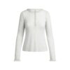 LÅNGÄRMAD HENLEY-TRÖJA MED SKINN LÅNGÄRMAD HENLEY-TRÖJA MED SKINN