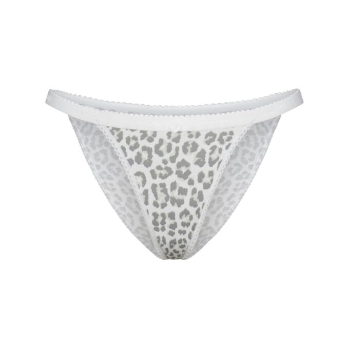LÄTT BOMULLSBIKINI MED LOGOTYP PICOT STRING LÄTT BOMULLSBIKINI MED LOGOTYP PICOT STRING