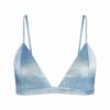 Lättfodrad triangel-bralette i siden