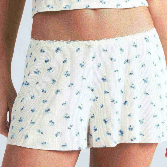 MJUKT SET MED LOUNGE-TOPPAR I SPETSLIM OCH SHORTS MJUKT SET MED LOUNGE-TOPPAR I SPETSLIM OCH SHORTS
