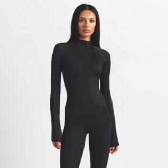 NikeSKIMS SHINE LÅNGÄRMAD HALV DRAGKEDJA