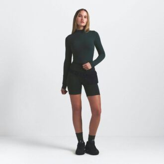 NikeSKIMS VINTAGE SÖMLÖS CROPTOPP MED HÖG HALS