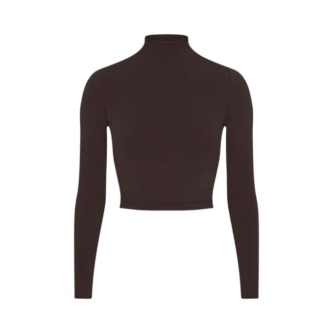 NikeSKIMS VINTAGE SÖMLÖS CROPTOPP MED HÖG HALS NikeSKIMS VINTAGE SÖMLÖS CROPTOPP MED HÖG HALS
